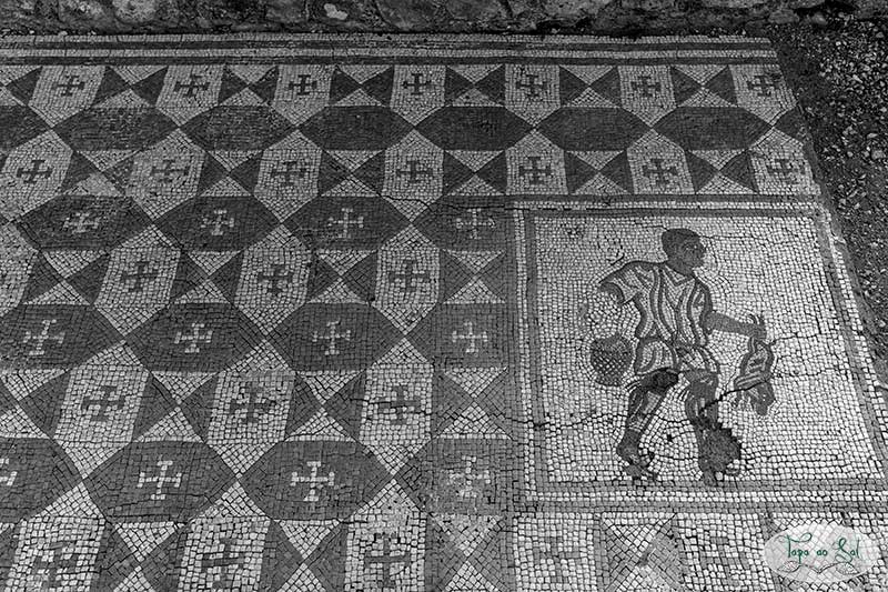 Painel de mosaico Romano