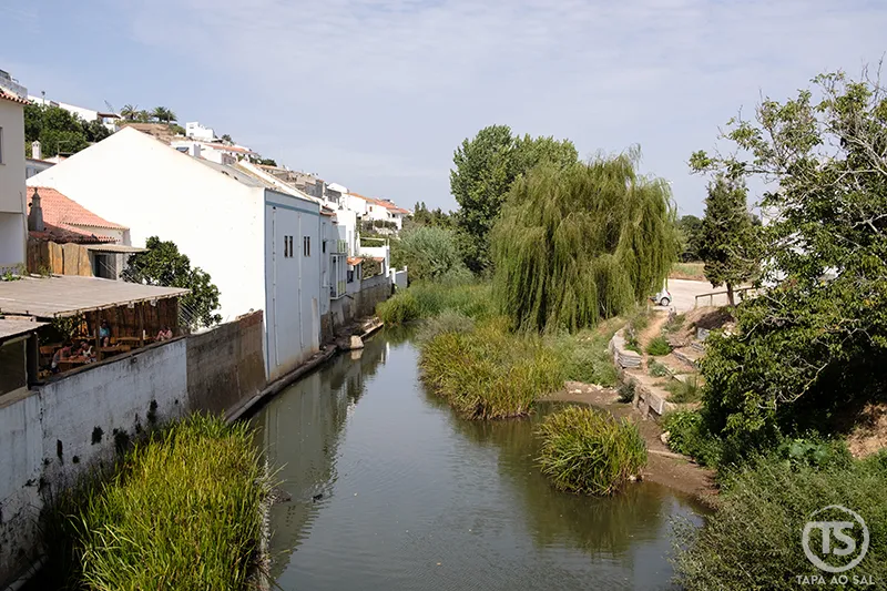 Aljezur river by the old town with white houses and peaceful valley scenery — things to do in Aljezur Algarve